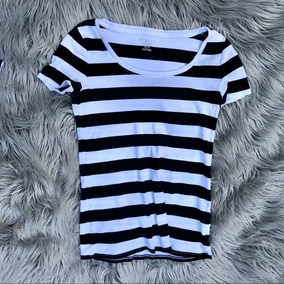 Merona + Shein Emo Stripe T-Shirt Trio, Size M - Picture 3 of 11